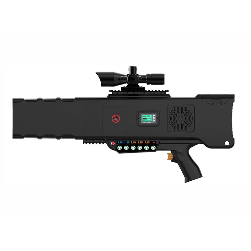 6 Channel Signal jammer Long Distance Drone Jammer gun