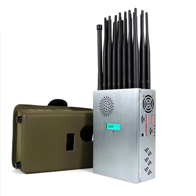 24 Antennas Jammer Portable Mobile Phone GPS Signal Detector 